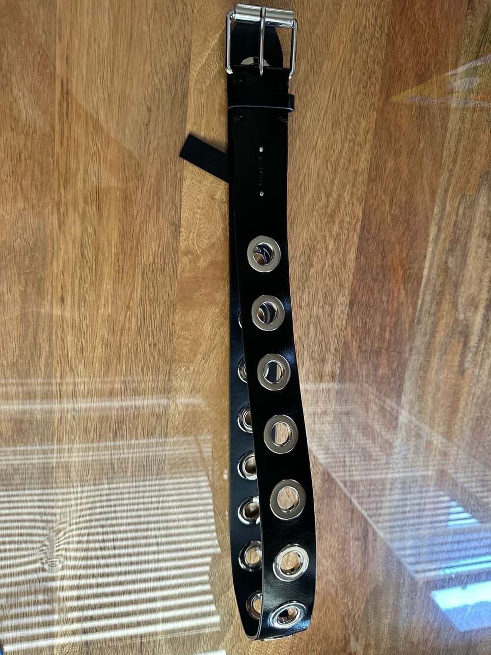 AllSaints 42mm Eyelet Grommet Leather Belt
